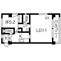 大江駅 徒歩15分 3階の物件間取画像